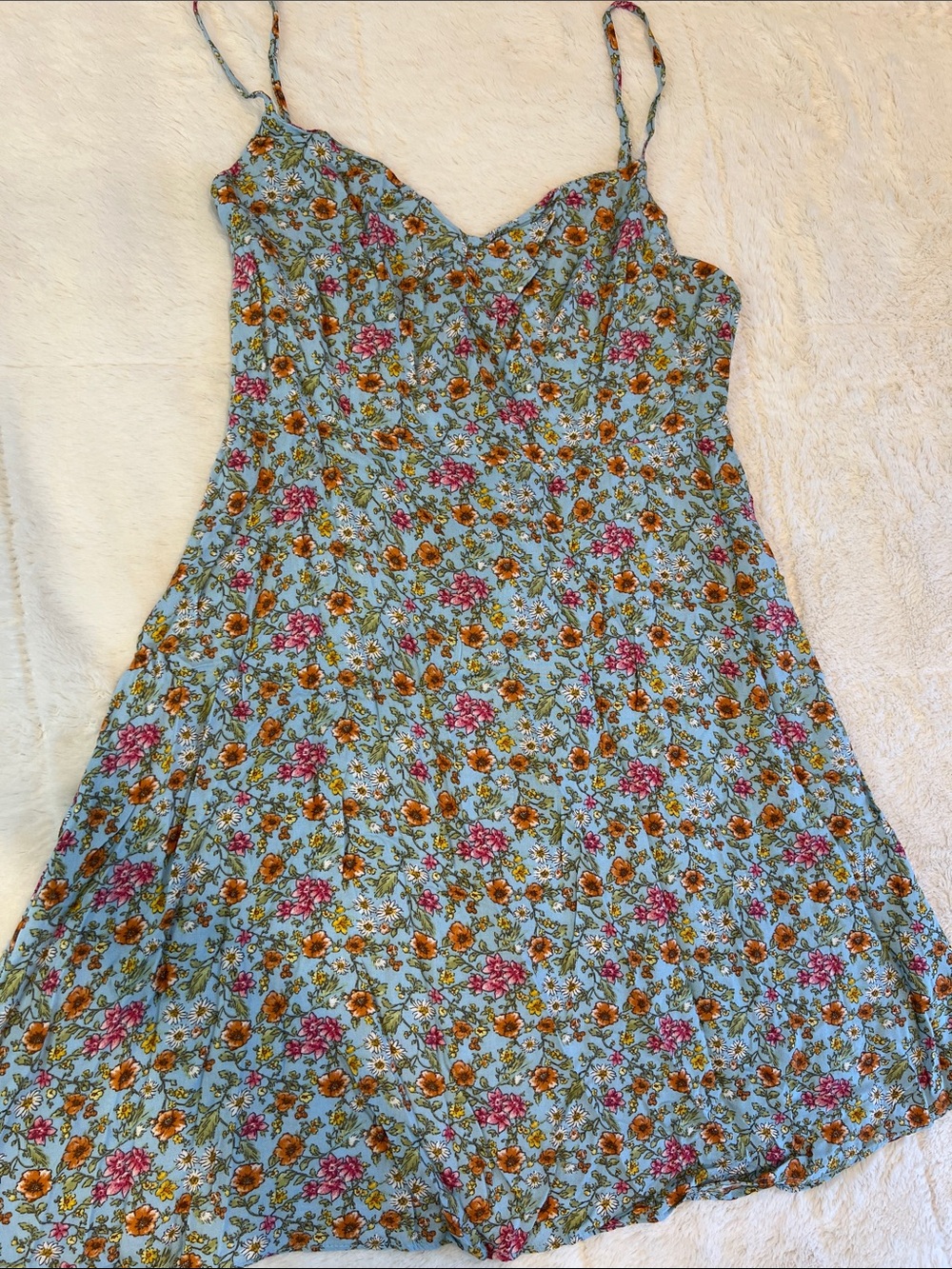 NWOT Forever 21 Light Blue Floral Cami Dress